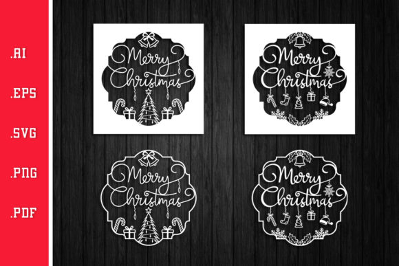 Christmas Cards SVG for Graphics and Crafts