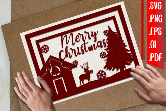 Christmas Greeting Cards 9 Svg Eps Png
