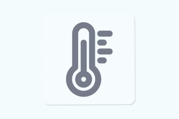 Thermometer Graphics for Local Business Branding