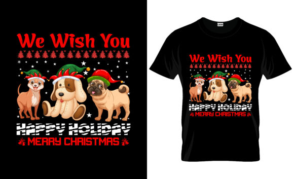 We Wish You Happy Holiday Christmas Graphics